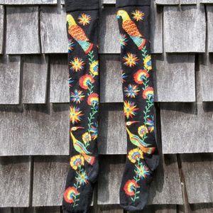 Moving, Must go! Parrot Knee Socks